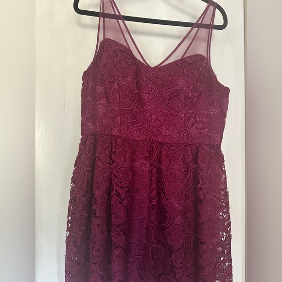 Adrianna Papell Lace Embroidery Dress - Picture 2 of 10